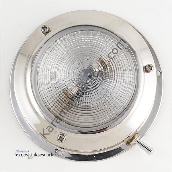 12V Paslanmaz Tavan Lambası 110mm