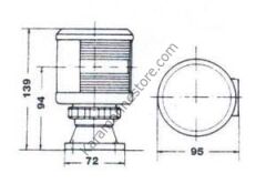 Vetus seyir fenerleri Tip 360 Yeşil