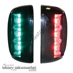 12-24 Volt, Siyah İskele sancak Feneri, Fos Led20