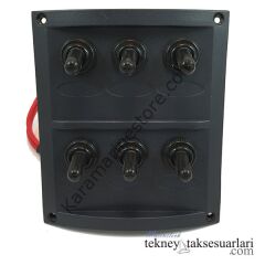 6'lı, İzoleli, Switch Panel Sigortalı