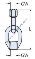 M8 Gözlü Çift Mapa / Somun