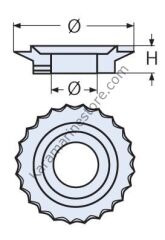 40mm Şaft için Halat Kesici