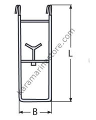 3 Basamaklı  Baş / Burun Merdiveni 316 Kalite