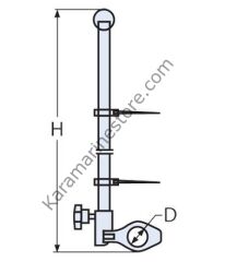 Bayrak Direği 22mm Boru Bağlantılı
