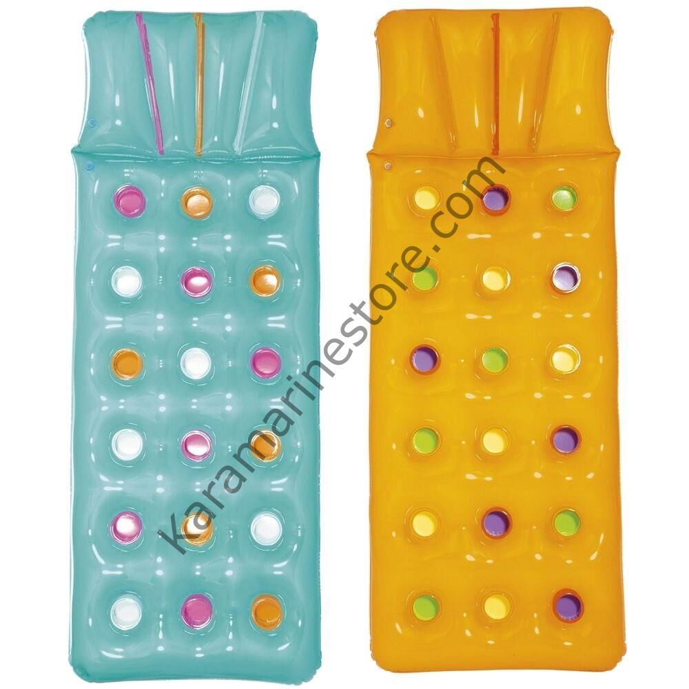 Deniz Yatağı Dik Yastıklı Bardaklı Yatak 188x71 Cm Bestway - 43014
