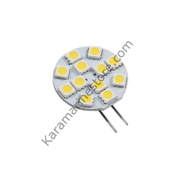 12 Led'li G4 Ampul Yan Gün Işığı 12-24 V
