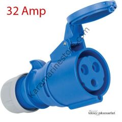 IP44 16 Amp. 32 Amp. Sahil Besleme Uzatma Prizi