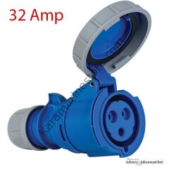 IP67 16 Amp. 32 Amp. Sahil Besleme Uzatma Prizi