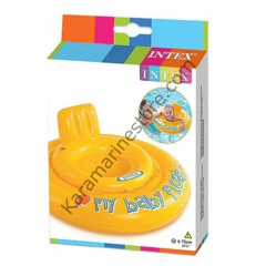 Intex Oturaklı Bebek Flatöru Sarı 70 cm - 56585