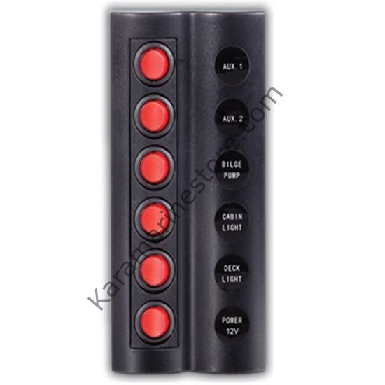 6'lı Switch Panel Sigortalı
