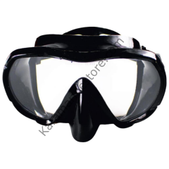 Siyah Silikon Tek Maske Tempered - 299