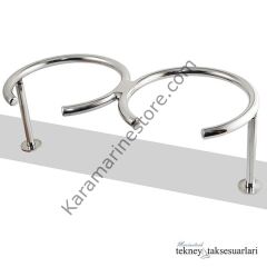 Paslanmaz İkili Bardak Tutucu, Bardaklık