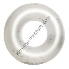 Gümüş Renkli Simli Dev Simit 109 Cm - 554396-ALTIN