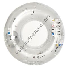 Gümüş Renkli Simli Dev Simit 109 Cm - 554396-ALTIN