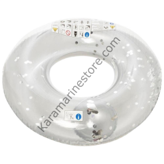 Gümüş Renkli Simli Dev Simit 109 Cm - 554396-ALTIN
