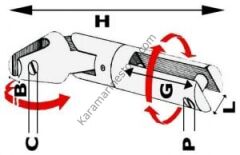 Paslanmaz Çıpa konnektörü 6-8mm Zincir uygun