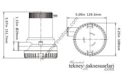Seaflo 2000gph 12V Sintine Pompası