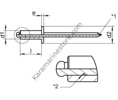 6 mm Paslanmaz Pop Perçin Çeşitleri