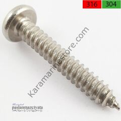 3,9mm Paslanmaz YSB Saç Vidası Çeşitleri DIN7981