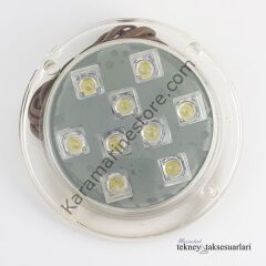 9 LED BEYAZ Su Altı Lambası 12V-24V