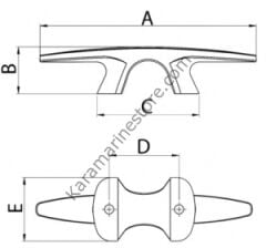 Osculati Bull Dog koç boynuzu 205mm