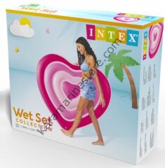 Intex Kalp Şekilli Ada Yatak 155cm - 58727