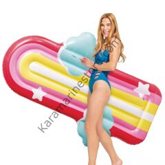 Intex Gökkuşağı Desenli Bulutlu Yatak 175cm -58729