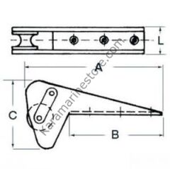 Paslanmaz Baş makarası 542mm