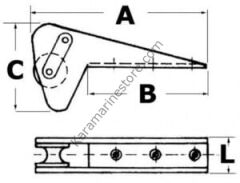Paslanmaz Baş makarası 592mm