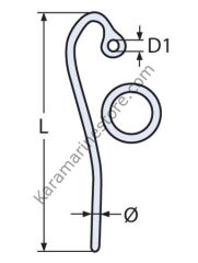 132 mm Liftin Kancası