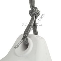 Gri Renk Yassı Tip Usturmaça Halatı 16mm
