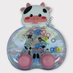 Işıklı Su Oyunu - Halka Geçirme - Fidget Oyun - Siyah İnek