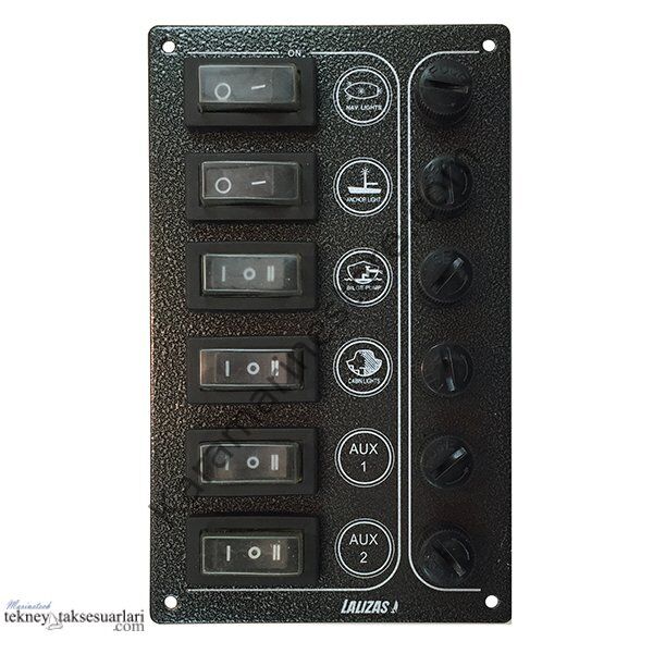 6'lı Kontrol Paneli Ultra 'Sp6' 6 Komur Rengi