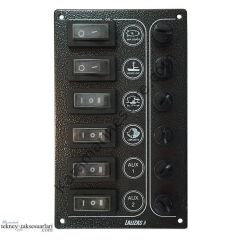 6'lı Kontrol Paneli Ultra 'Sp6' 6 Komur Rengi