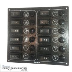 12'li Kontrol Paneli Ultra 'Sp12' 12 Komur Rengi