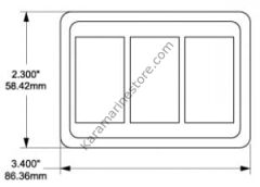 Contura Switch Montaj Paneli - 3 lü