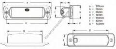 Hella Marine Sea Hawk Led güverte aydınlatma lambası