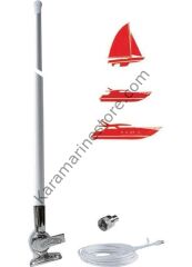 90cm VHF Telsiz Anteni RA104 Krom