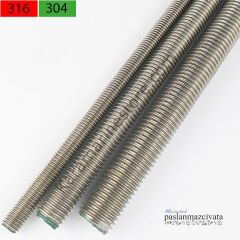M16 Paslanmaz Gijon, Saplama DIN976