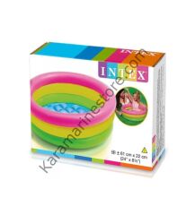 57107 - INTEX - HAVUZ 3 RENKLİ ŞİŞME 61 X 22 CM