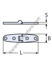 MENTEŞE 25 X  100 X 4MM 316 KALİTE