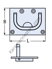 GÖMME KULP 56 X 75mm  316 KALİTE
