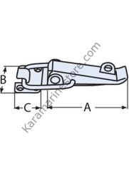 Mandallı Kilit 72mm