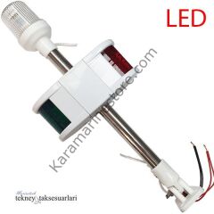 42CM KOMBİNE BAYRAK DİREĞİ    (LEDLİ HAREKETLİ AYAK))