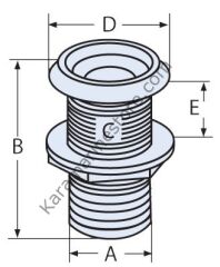 50 mm Paslanmaz, Egzoz Ucu Kapaklı