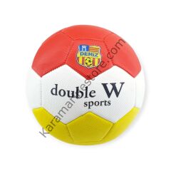 Futbol Topu Dikişli 420 gr No:5 - FB-660-SARI-KIRMIZI