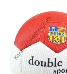 Futbol Topu Dikişli 420 gr No:5 - FB-660-SARI-KIRMIZI