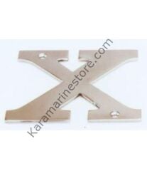 X Kabartma Harf Paslanmaz, 316 Kalite
