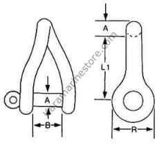 Paslanmaz Burgu kilit.     4mm