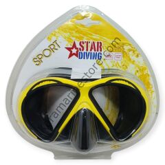 Star Diving Dalış Maskesi Yetişkin - 51701-SARI